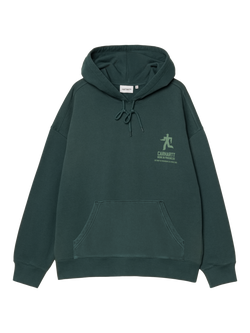 Carhartt WIP Distance Cotton Hoodie, Dark Fir