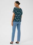 KAFFE Lokia Floral Blouse, Blue/Multi