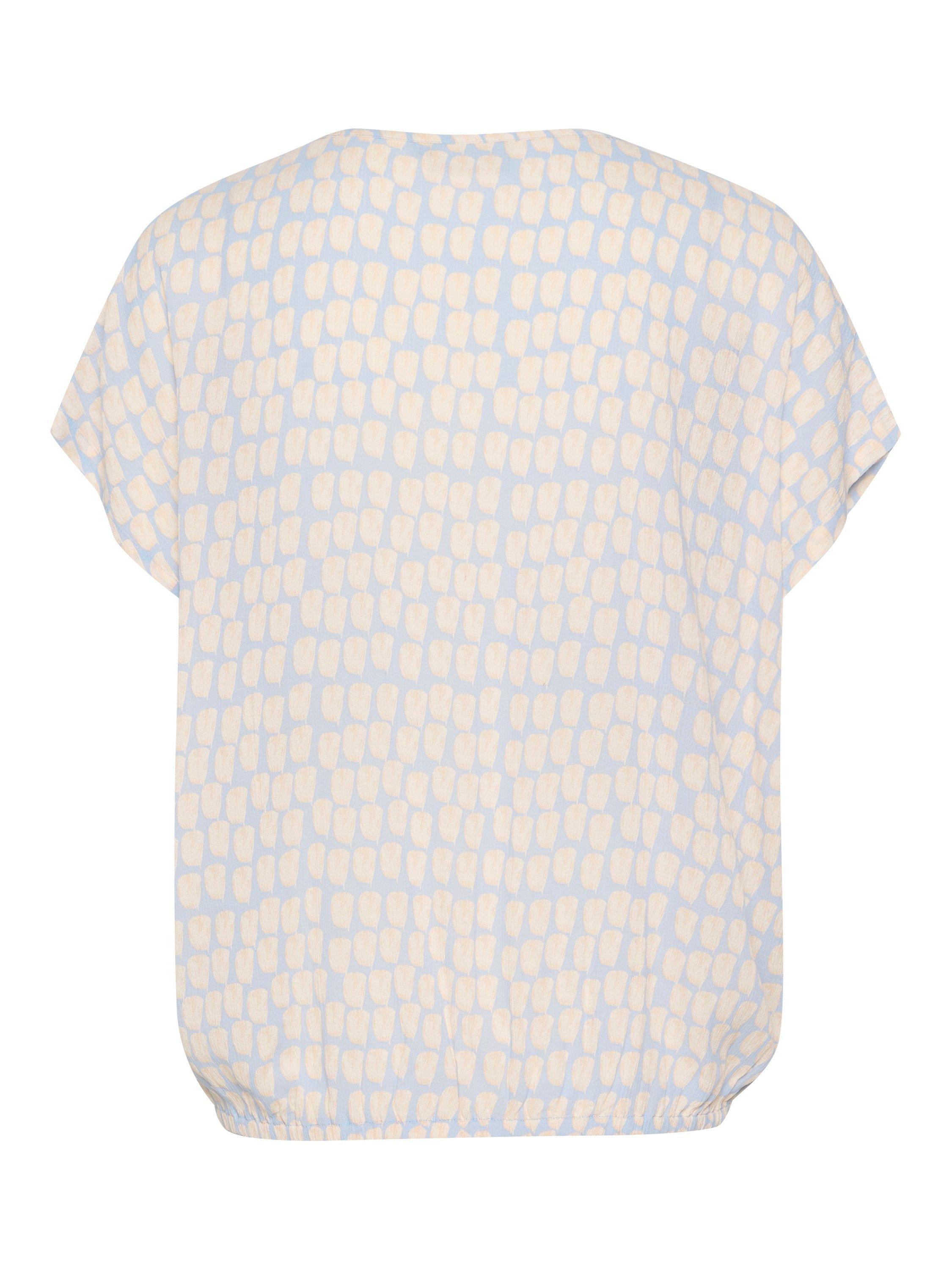 Product image 6 of 6, which shows KAFFE Lokia Abstract Squares Blouse, Blue/Multi, 8