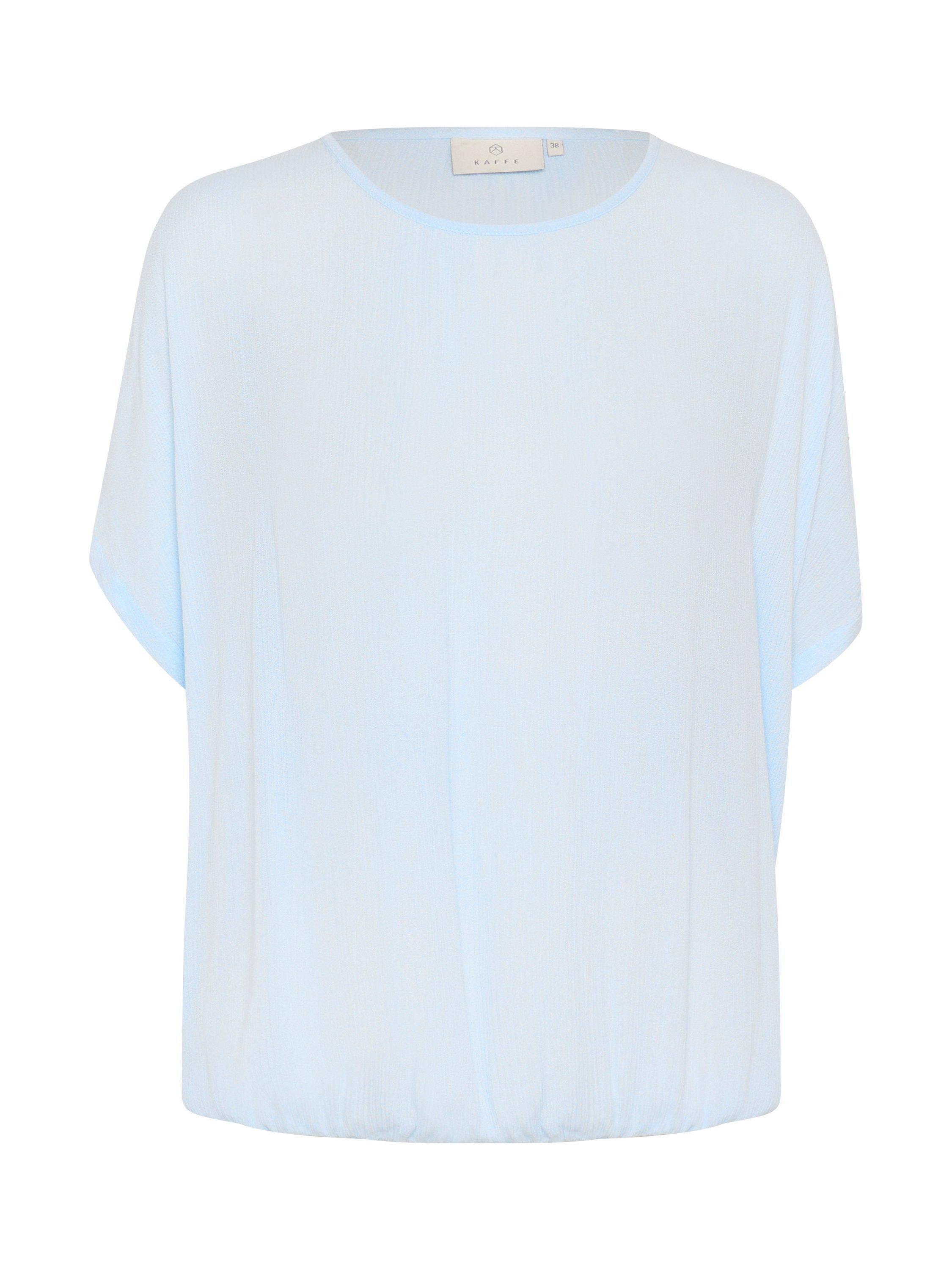 Product image 4 of 5, which shows KAFFE Amber Boxy Blouse, Mid Blue, 10