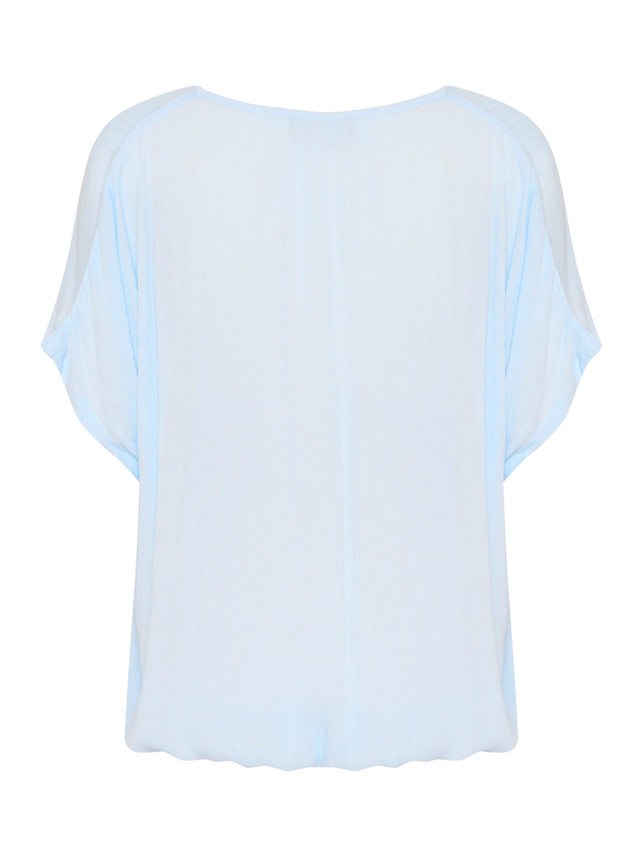 Product image 5 of 5, which shows KAFFE Amber Boxy Blouse, Mid Blue, 10