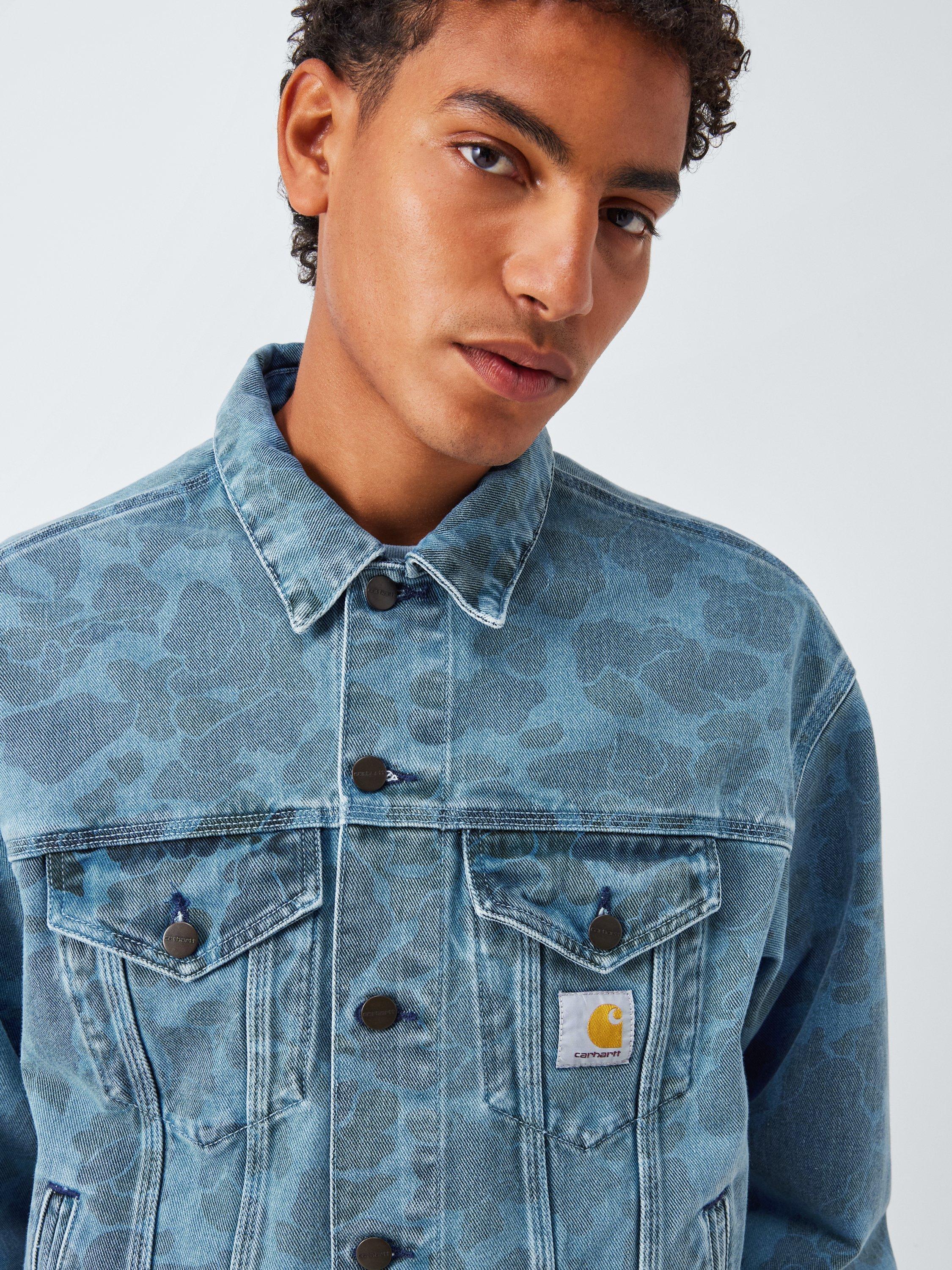 Product image 5 of 6, which shows Carhartt WIP Duck Helston Denim Jacket, Camo Duck, S