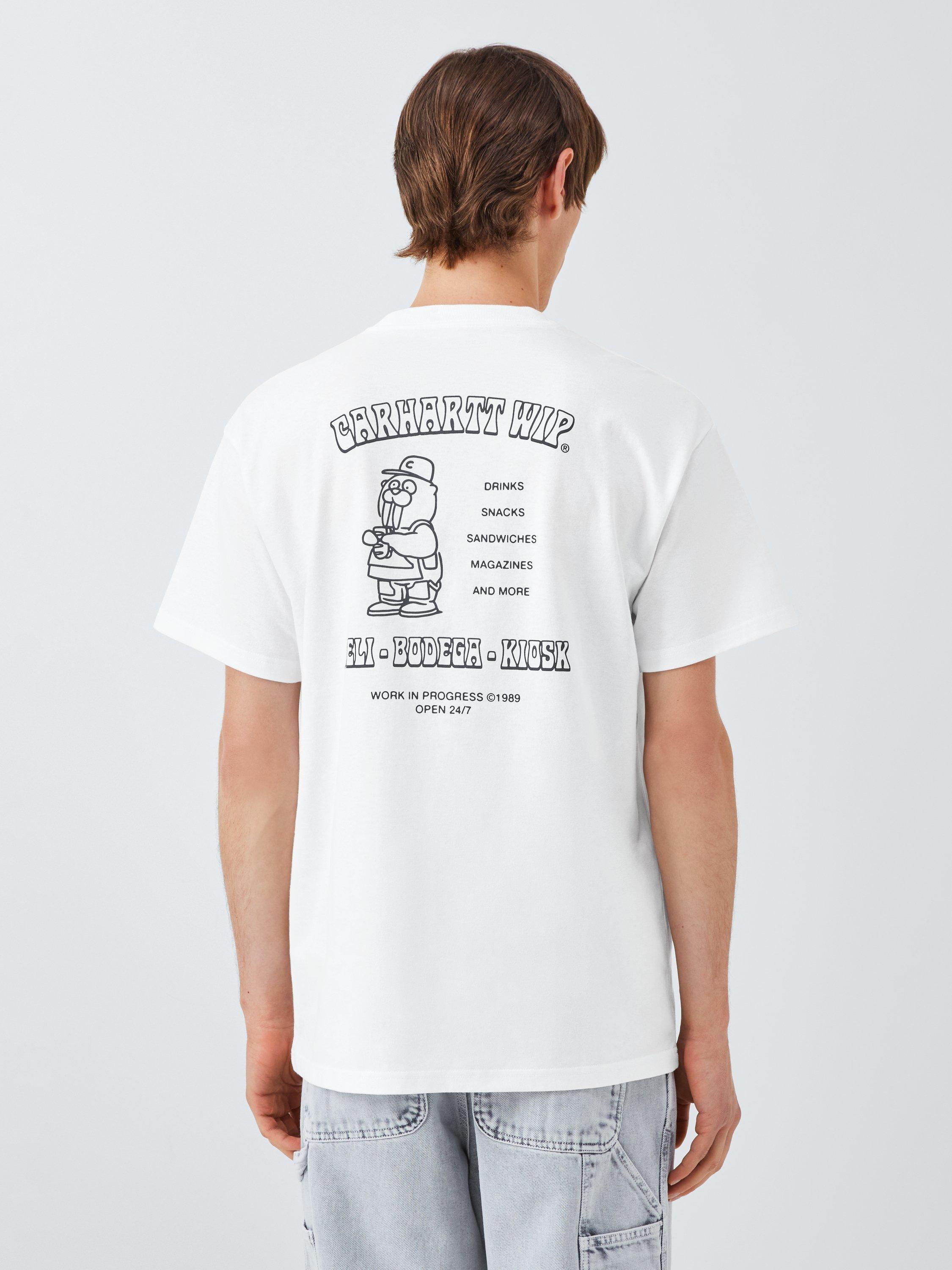 Product image 2 of 6, which shows Carhartt WIP Sandwich Logo Cotton T-Shirt, White, S