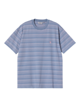 Carhartt WIP Sandwich Logo Cotton T-Shirt, Blue Fog