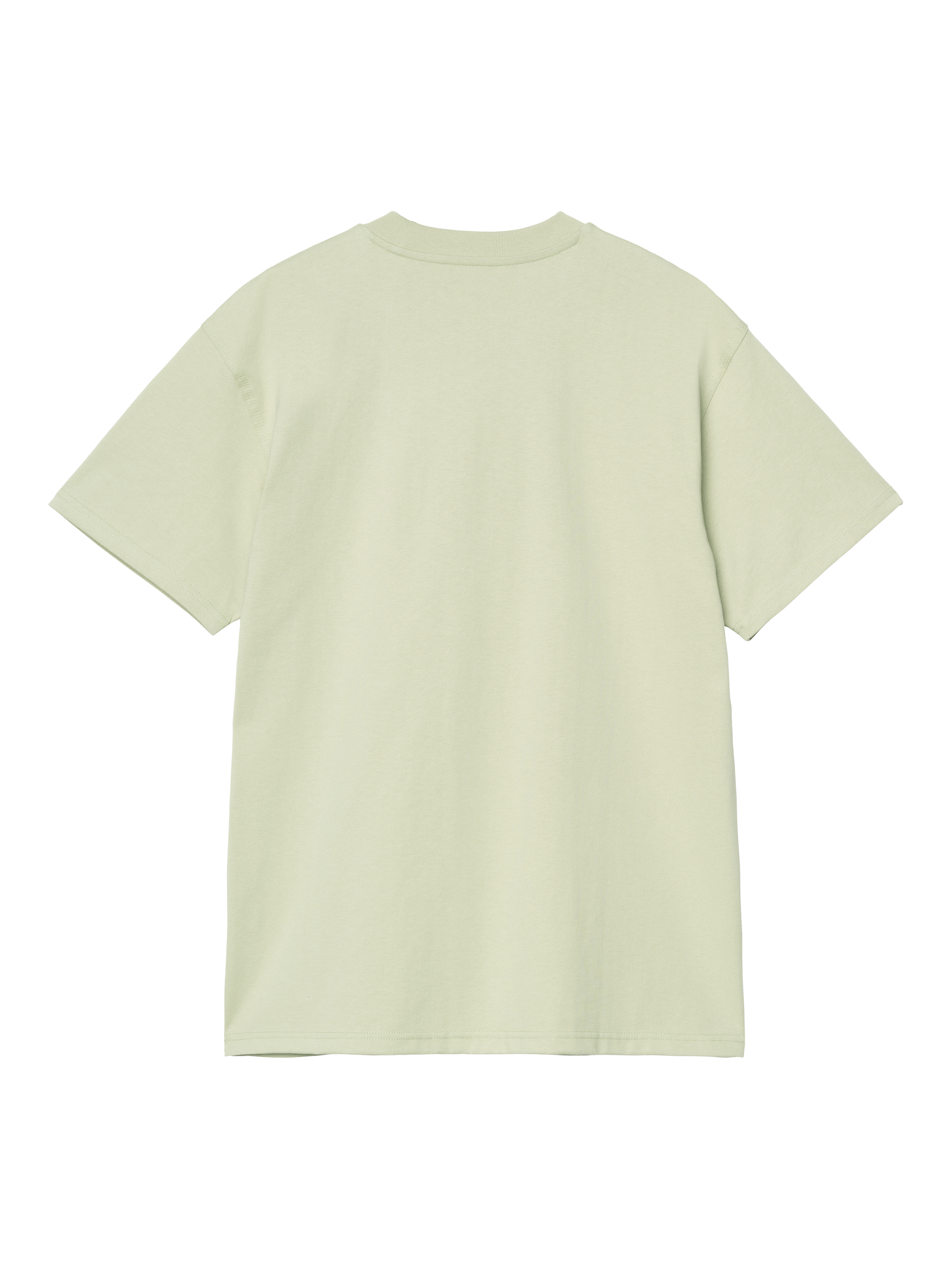 Product image 2 of 2, which shows Carharrt WIP American Script Short Sleeve Cotton T-Shirt, Pale Olive, S