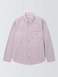 Carhartt WIP Walter Long Sleeve Shirt, Pink Fog