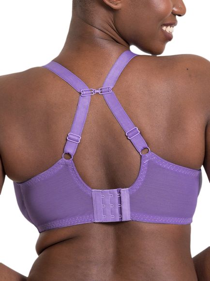 Curvy Kate Flare Plunge Bra, Emerald Sparkle - view 2, Amethyst
