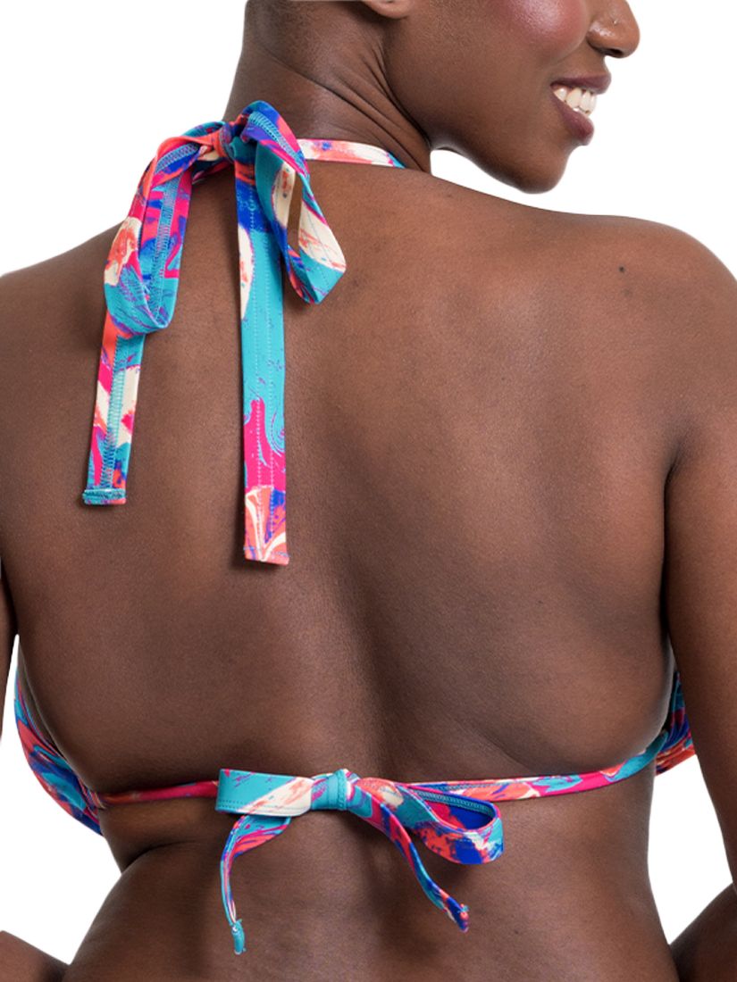 Product image 2 of 7, which shows Curvy Kate Ibiza Triangle Bikini Top, Multi, 30DD/E