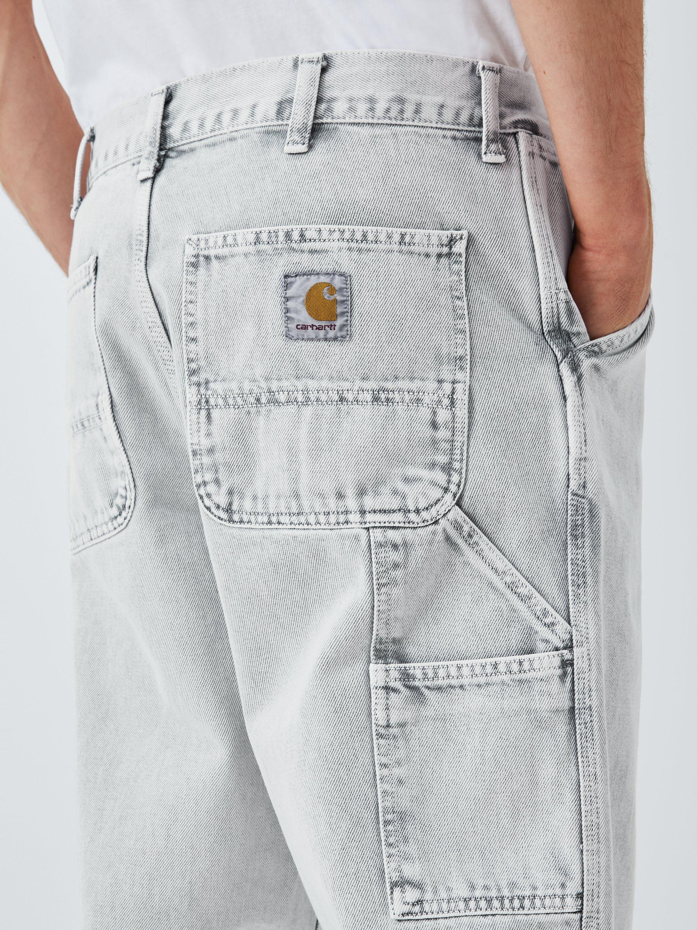Product image 6 of 6, which shows Carhartt WIP Slim Fit Single Knee Jeans, Black, 30R