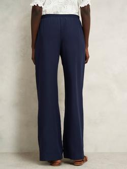 Hobbs Alda Wide Leg Trousers, Hobbs Midnight - view 2, Hobbs Midnight