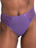 Curvy Kate Flare Flame Mesh Thong, Emerald