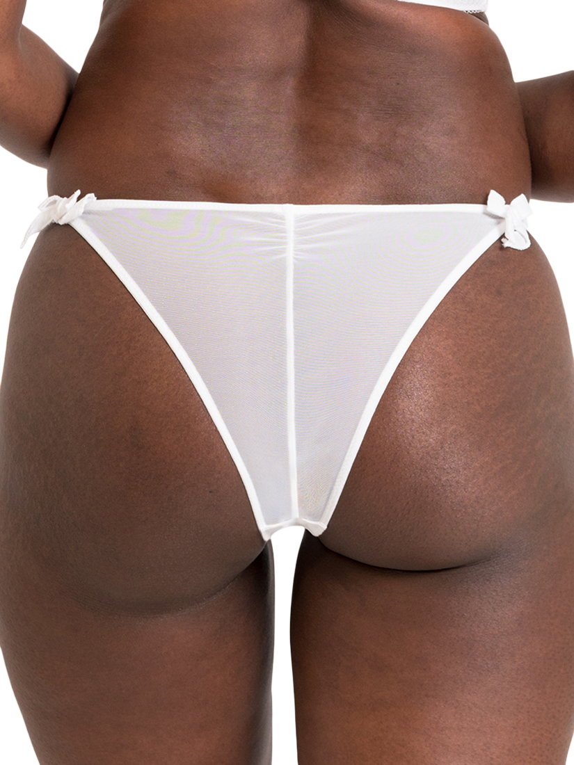 Product image 2 of 7, which shows Curvy Kate Flora Tanga Knickers, White, S