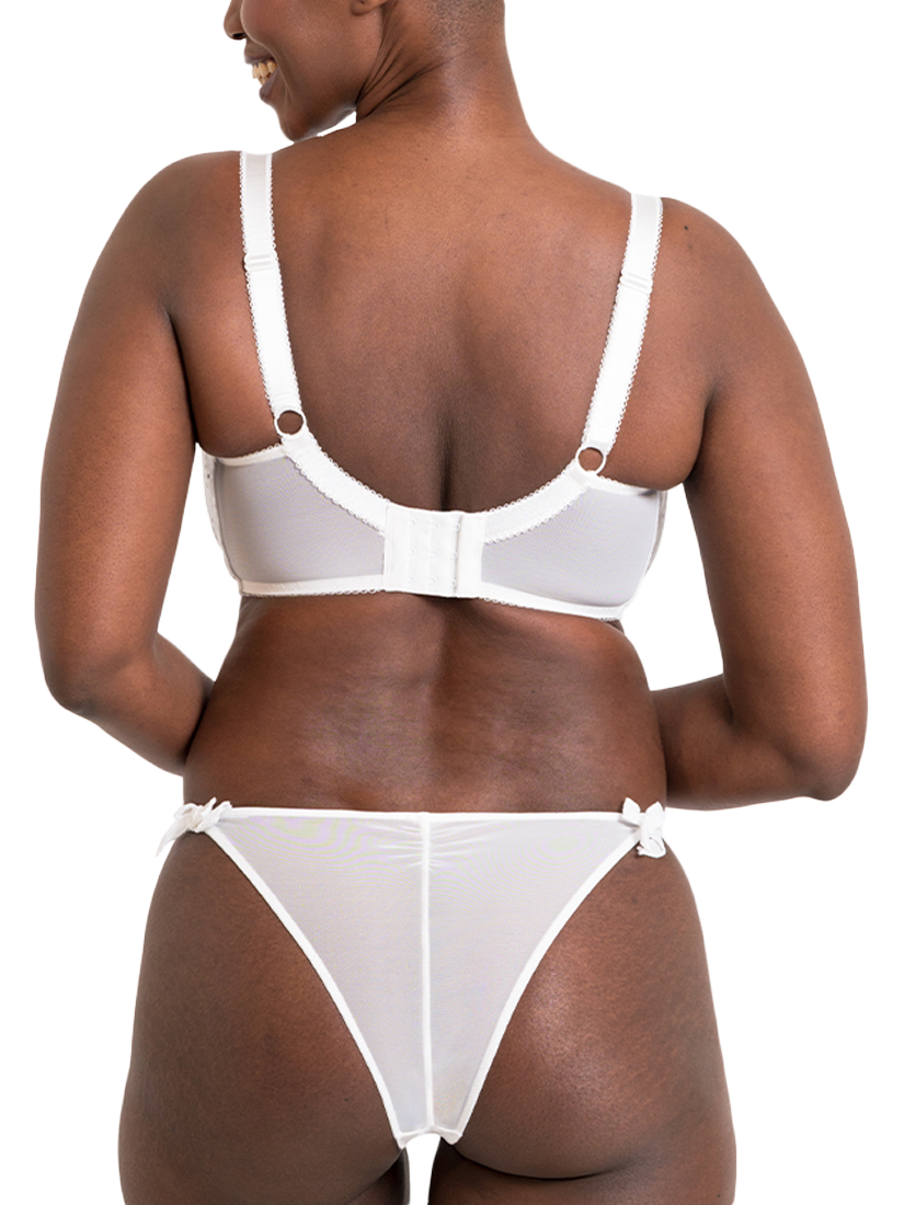 Product image 4 of 7, which shows Curvy Kate Flora Tanga Knickers, White, S