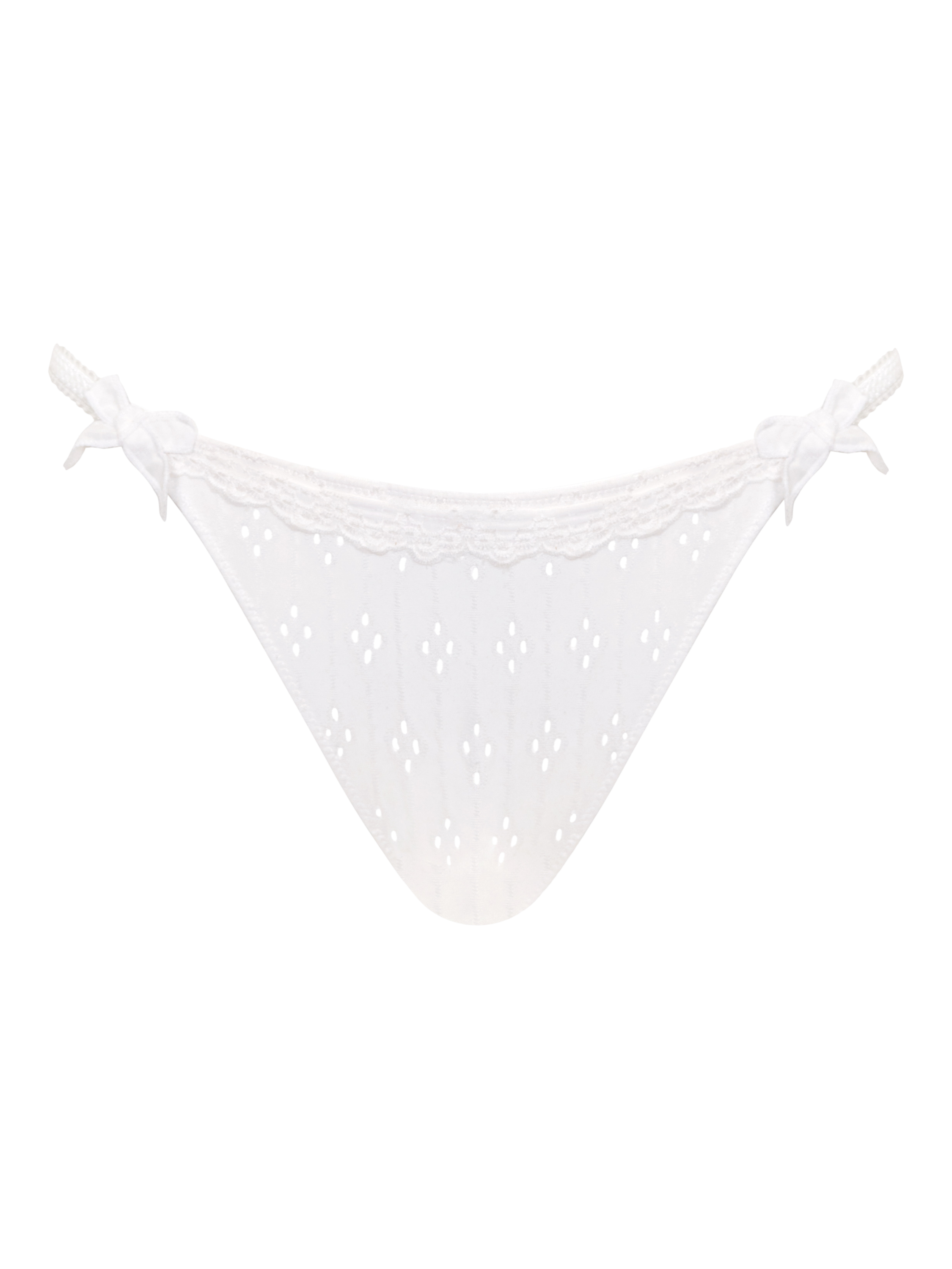 Product image 7 of 7, which shows Curvy Kate Flora Tanga Knickers, White, S