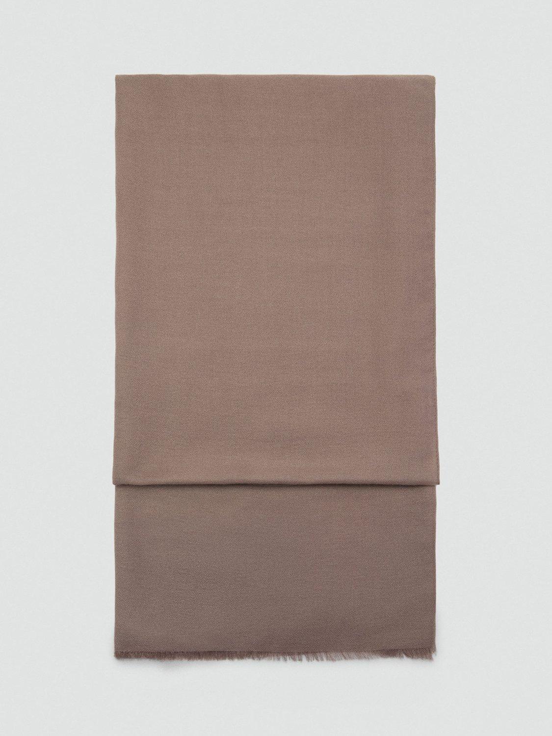 Mango Wivy Foulard Scarf, Medium Brown
