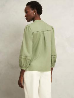 Hobbs Emberlynn Linen Rich Top, Pale Sage - view 2, Pale Sage