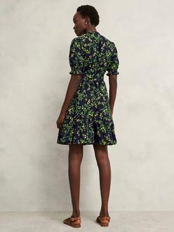 Hobbs Christina Floral Mini Dress, Navy/Multi - view 2, Navy/Multi