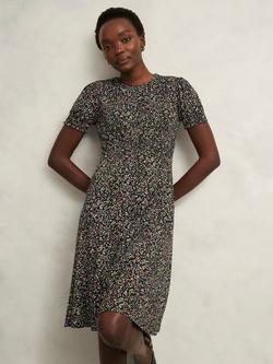 Hobbs Rima Spot Print Jersey Dress, Multi, Multi