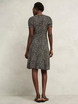 Hobbs Rima Spot Print Jersey Dress, Multi - view 2, Multi