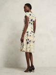 Hobbs Tia Floral Embroidered Dress, Cream/Multi