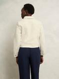 Hobbs Selborne Boxy Denim Jacket, Milky White