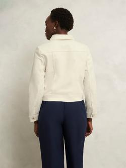 Hobbs Selborne Boxy Denim Jacket, Milky White - view 2, Milky White