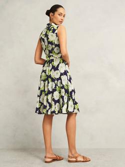 Hobbs Bea Floral Dress, Navy/Multi - view 2, Navy/Multi