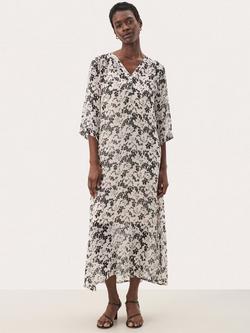 Part Two Berit Floral Dress, Black/Multi, Black/Multi