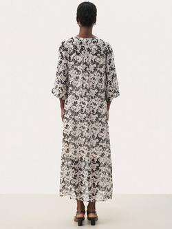 Part Two Berit Floral Dress, Black/Multi - view 2, Black/Multi