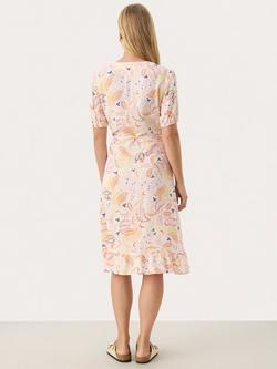 Part Two Claire Floral Wrap Dress, Multi - view 2, Multi