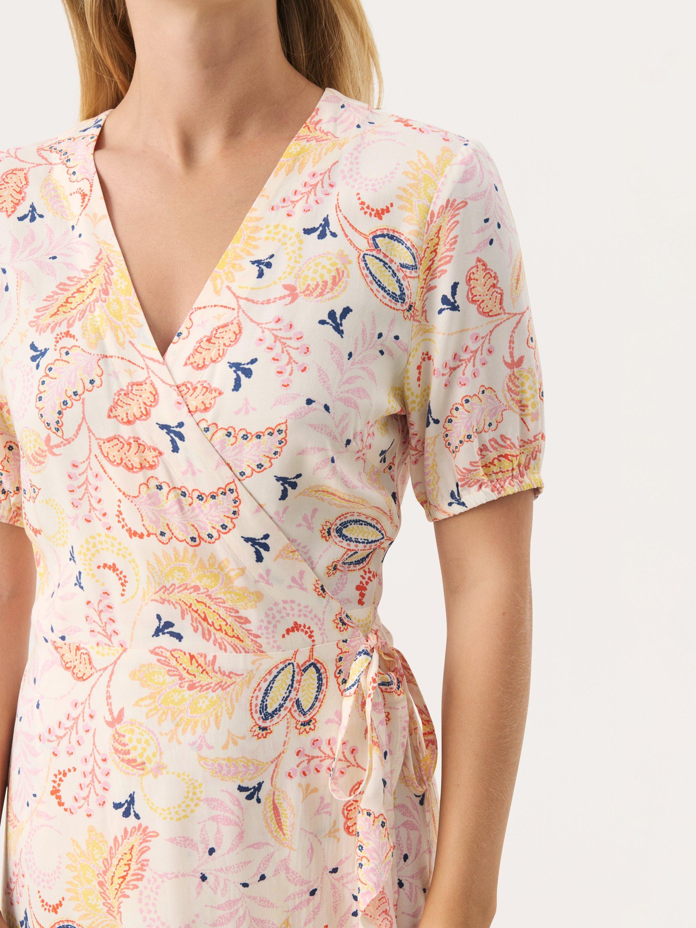 Product image 4 of 6, which shows Part Two Claire Floral Wrap Dress, Multi, 8