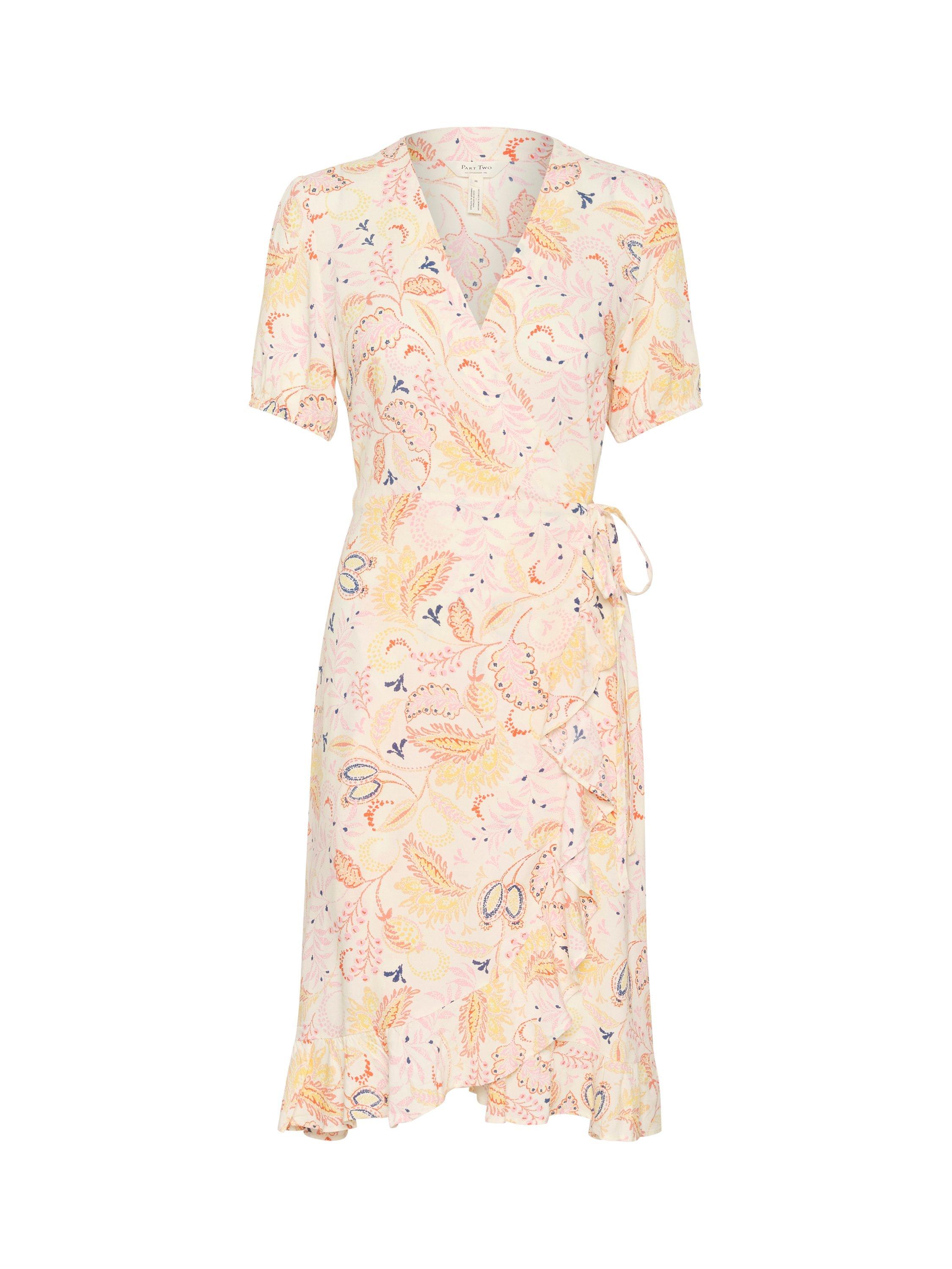 Product image 5 of 6, which shows Part Two Claire Floral Wrap Dress, Multi, 8