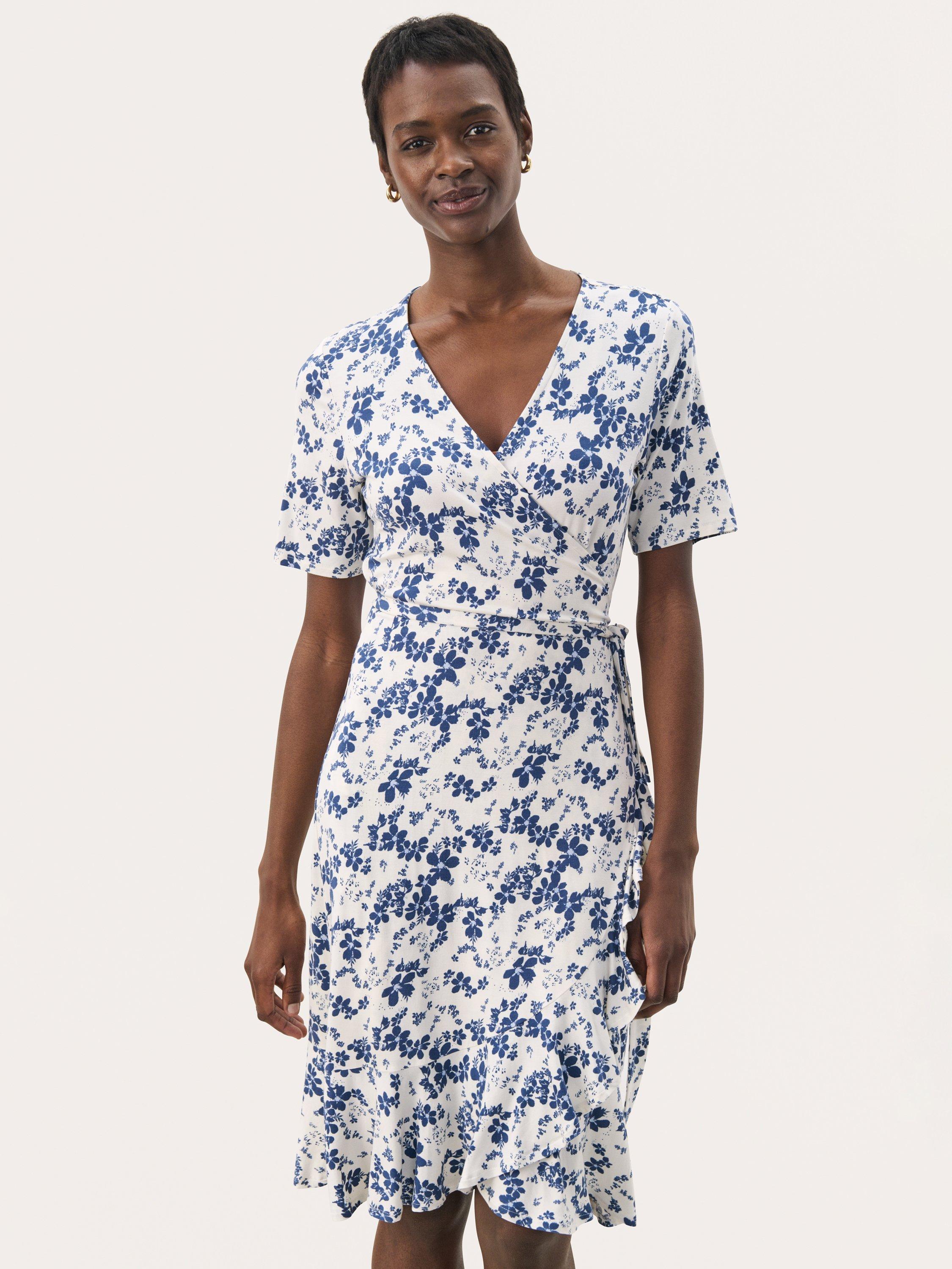 Product image 3 of 7, which shows Part Two Elmy Floral Midi Dress, Oceana, XS
