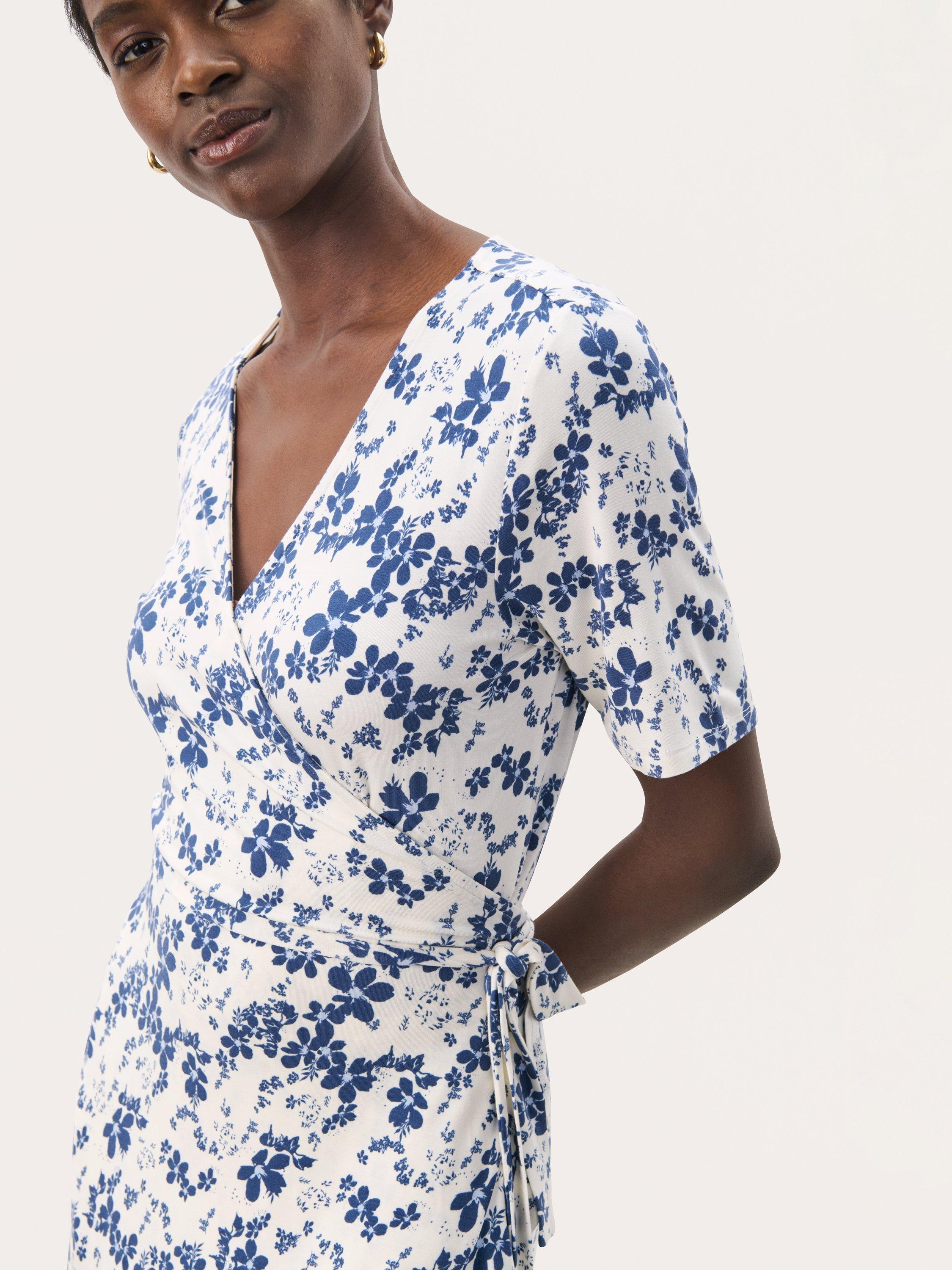 Product image 4 of 7, which shows Part Two Elmy Floral Midi Dress, Oceana, XS