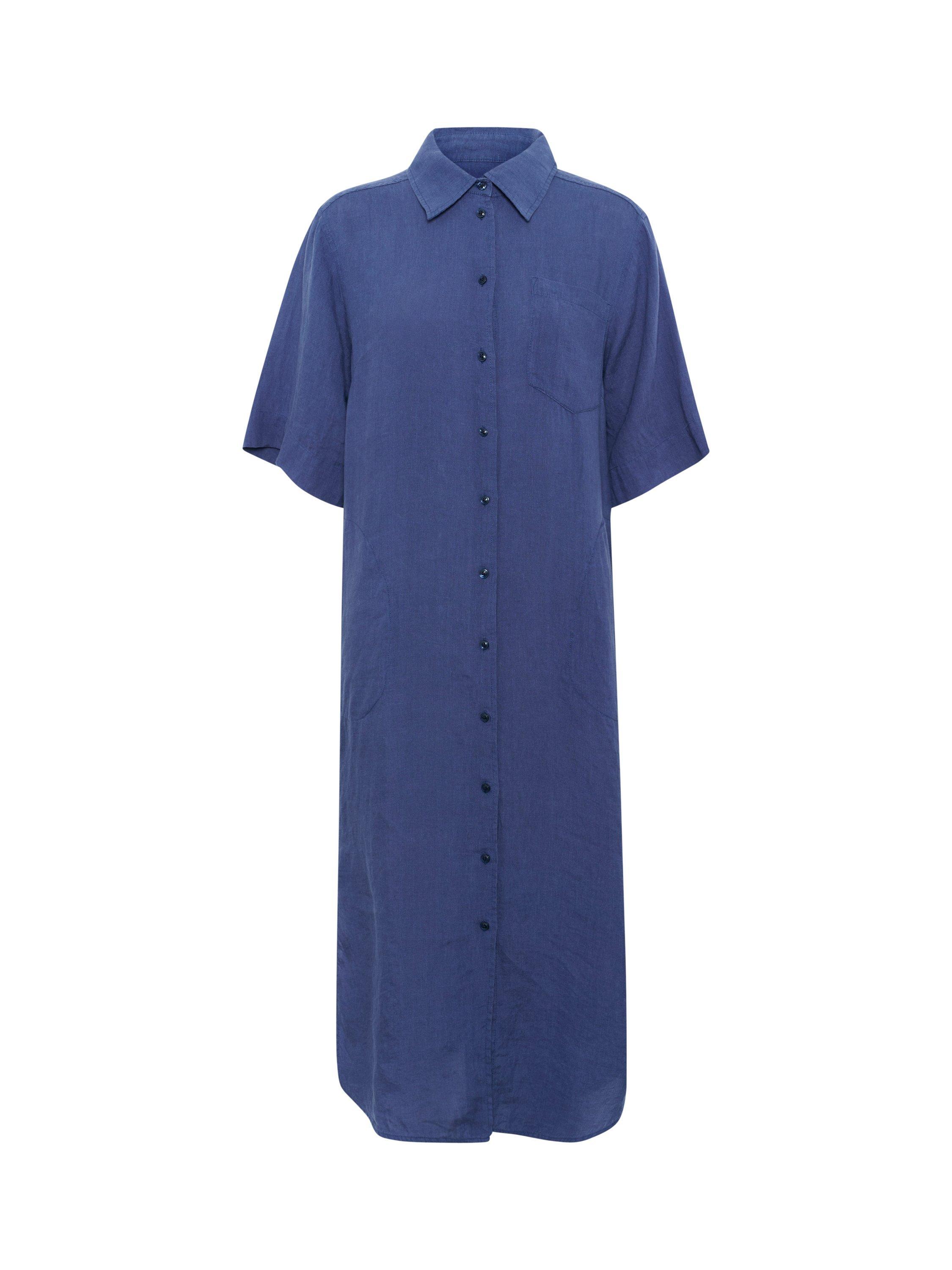 Product image 5 of 6, which shows Part Two Regitta Pure Linen Shirt Dress, Oceana, 8