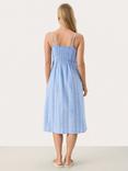 Part Two Reysa Stripe Linen Rich Dress, Blue/White