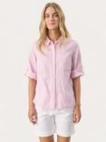 Part Two Cindie Linen Rich Shirt, Pink Nectar Chambray