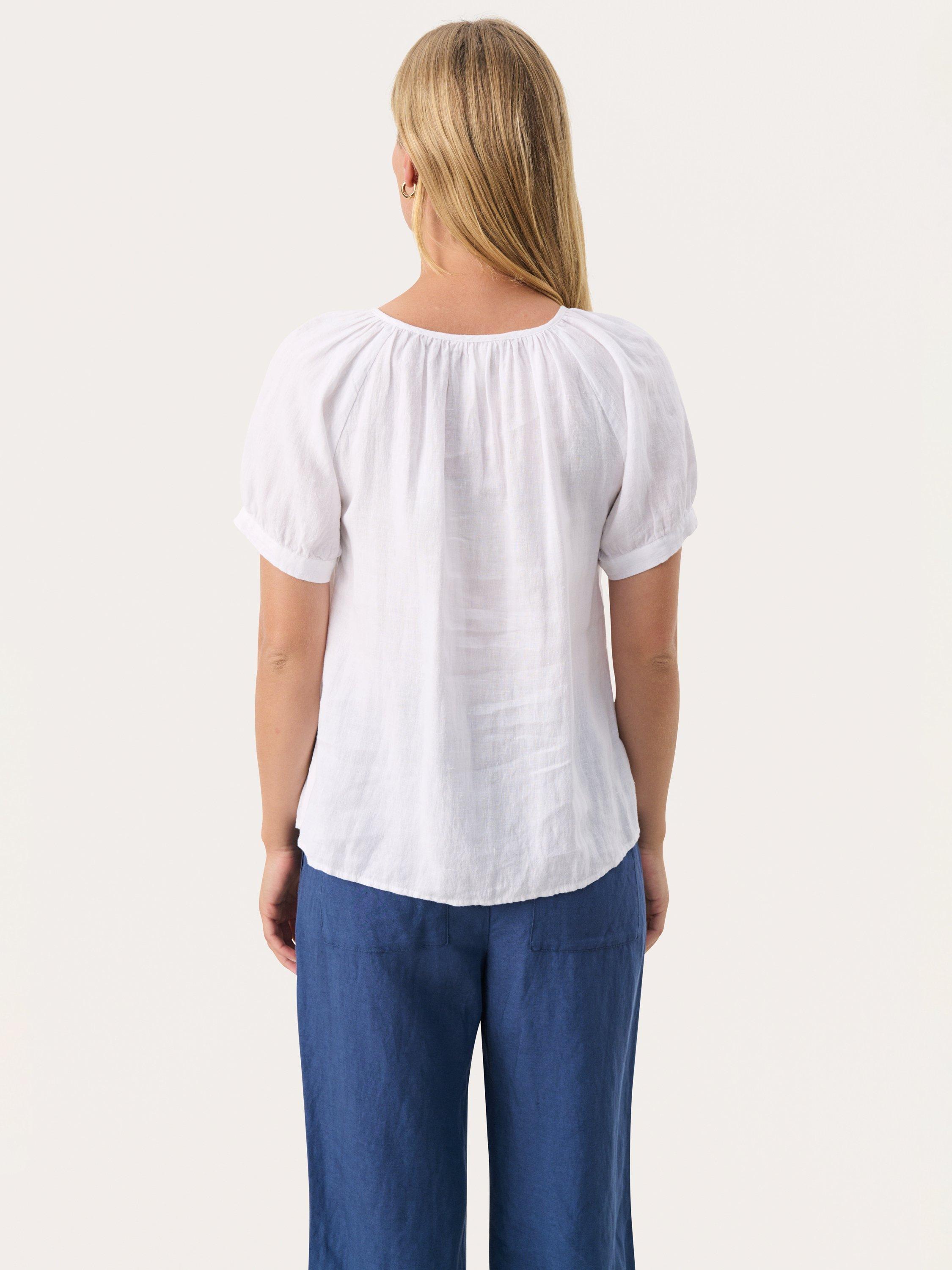 Product image 2 of 6, which shows Part Two Rosanna Pure Linen Top, Bright White, 8