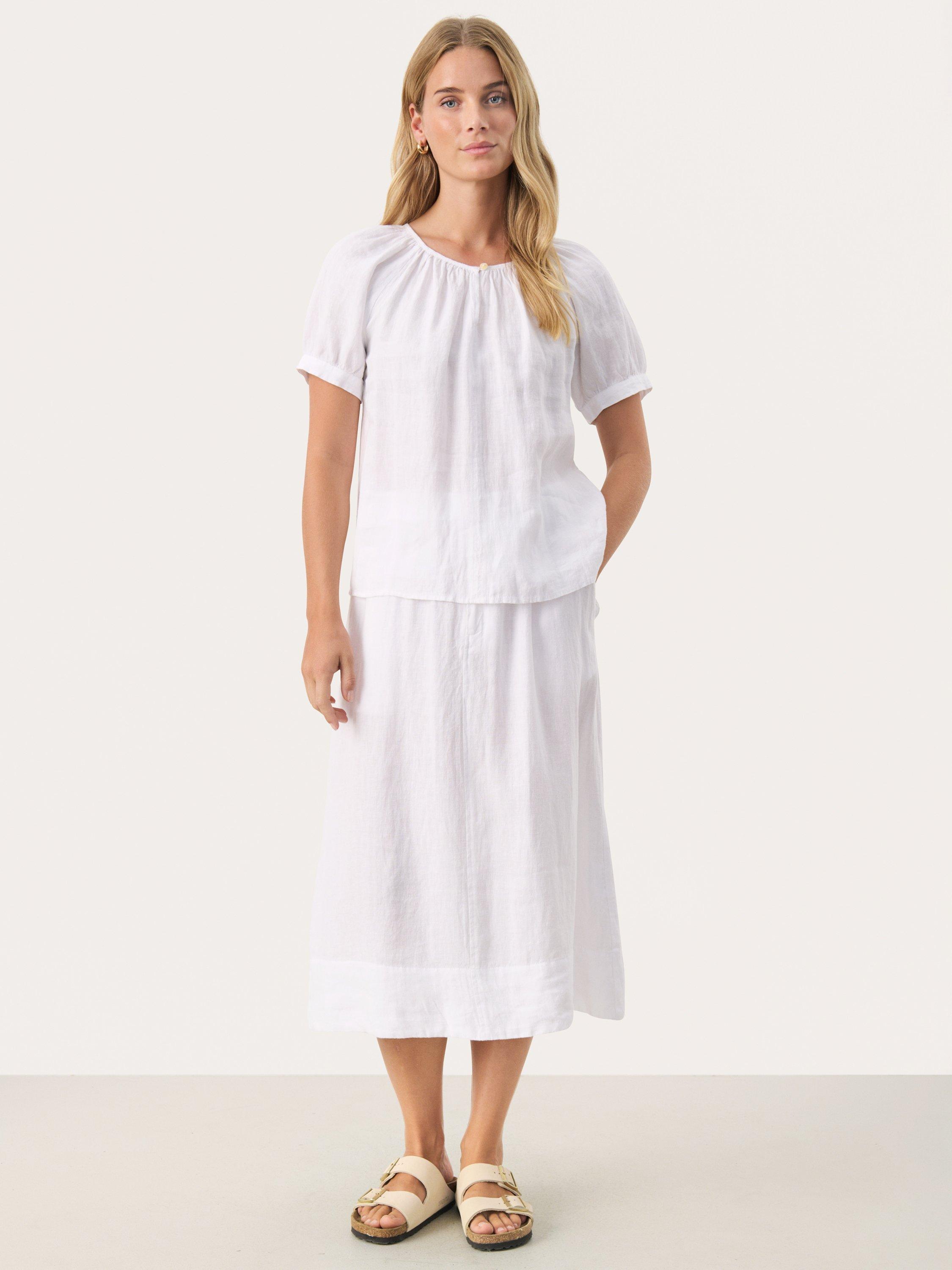 Product image 4 of 6, which shows Part Two Rosanna Pure Linen Top, Bright White, 8