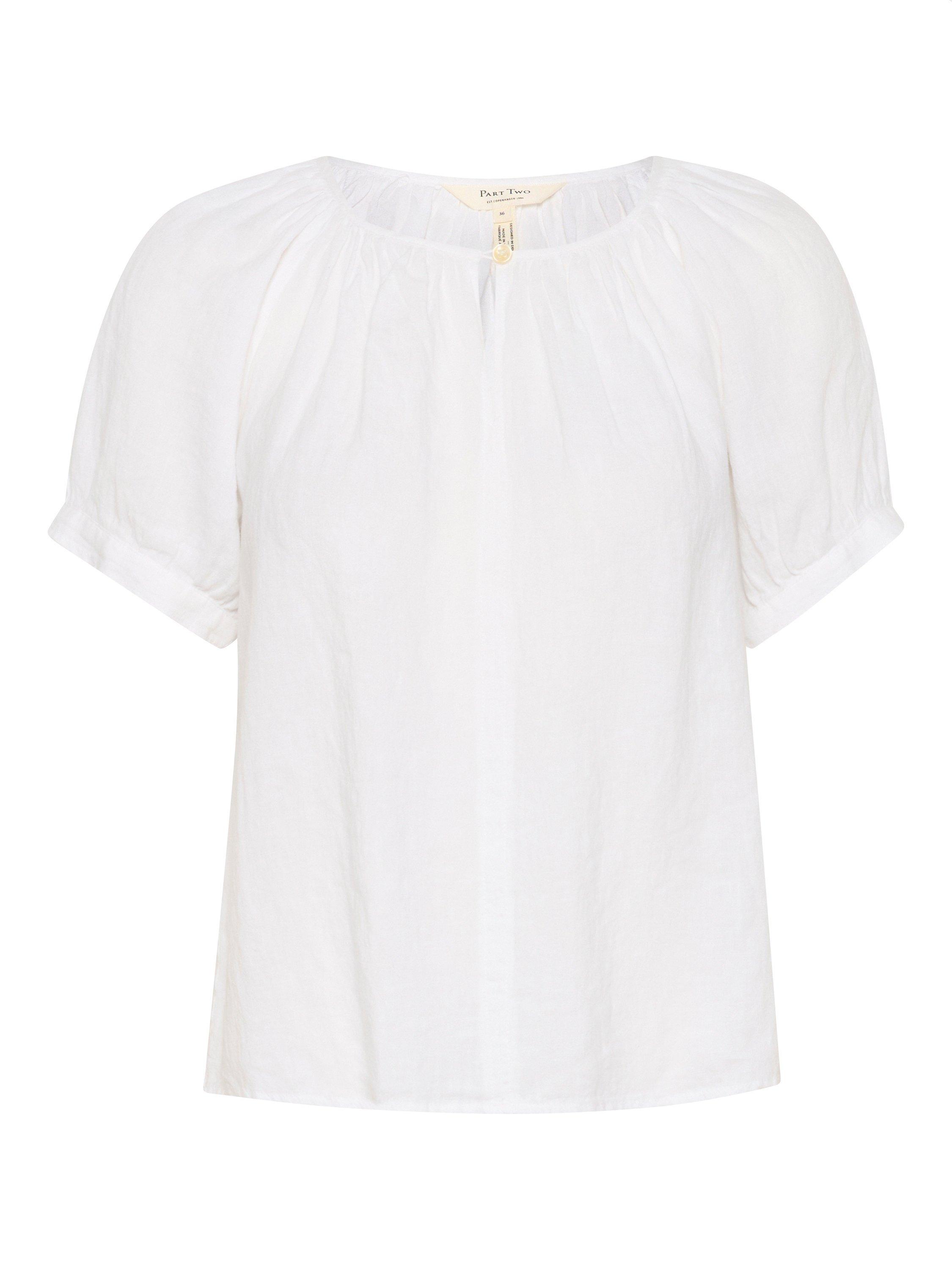 Product image 5 of 6, which shows Part Two Rosanna Pure Linen Top, Bright White, 8