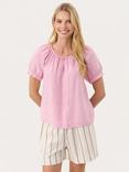 Part Two Rosanna Pure Linen Top, Pink Nectar