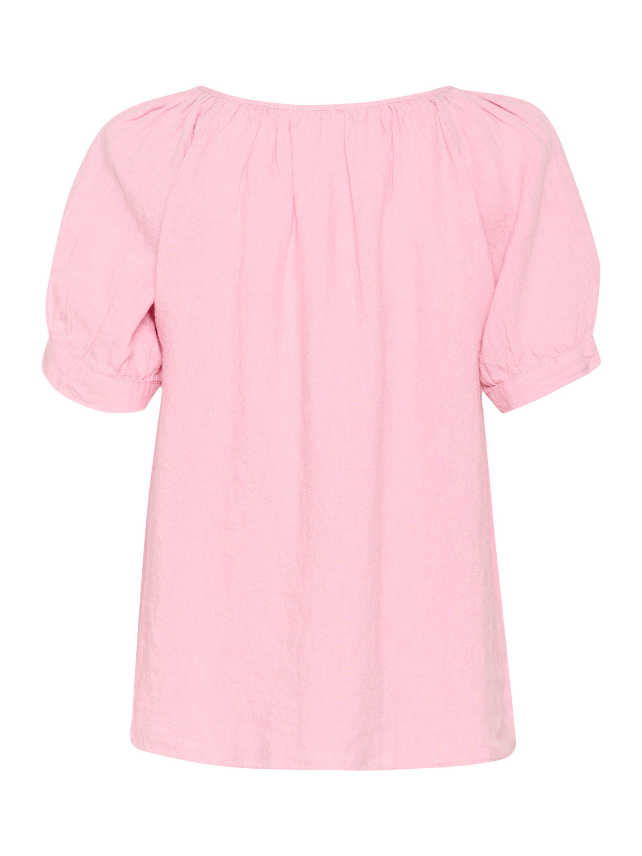 Product image 6 of 6, which shows Part Two Rosanna Pure Linen Top, Pink Nectar, 8