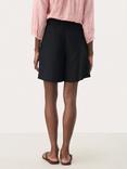 Part Two Raine Linen Blend Shorts, Black