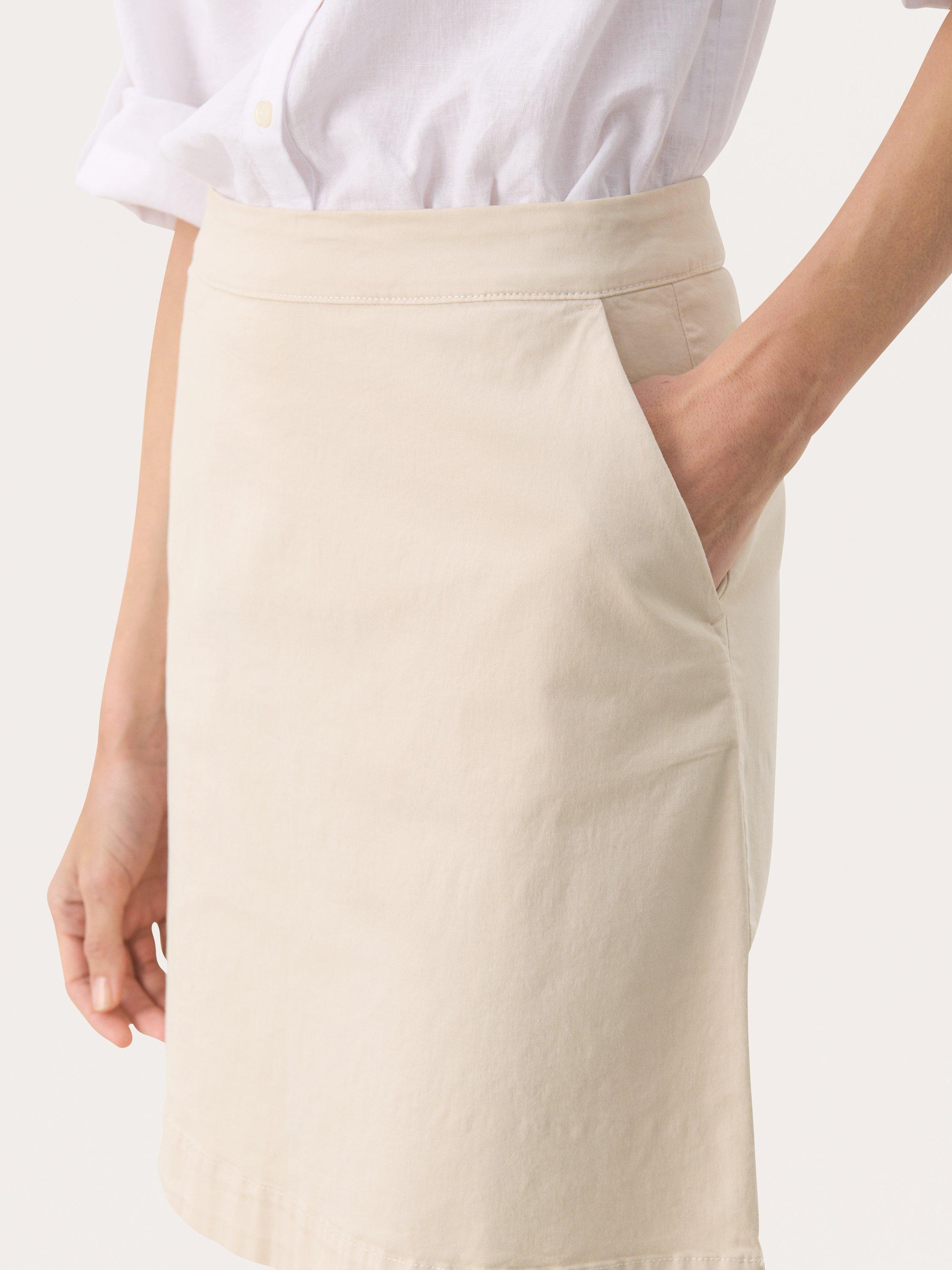 Product image 4 of 6, which shows Part Two Evensas A-Line Skirt, French Oak, 8
