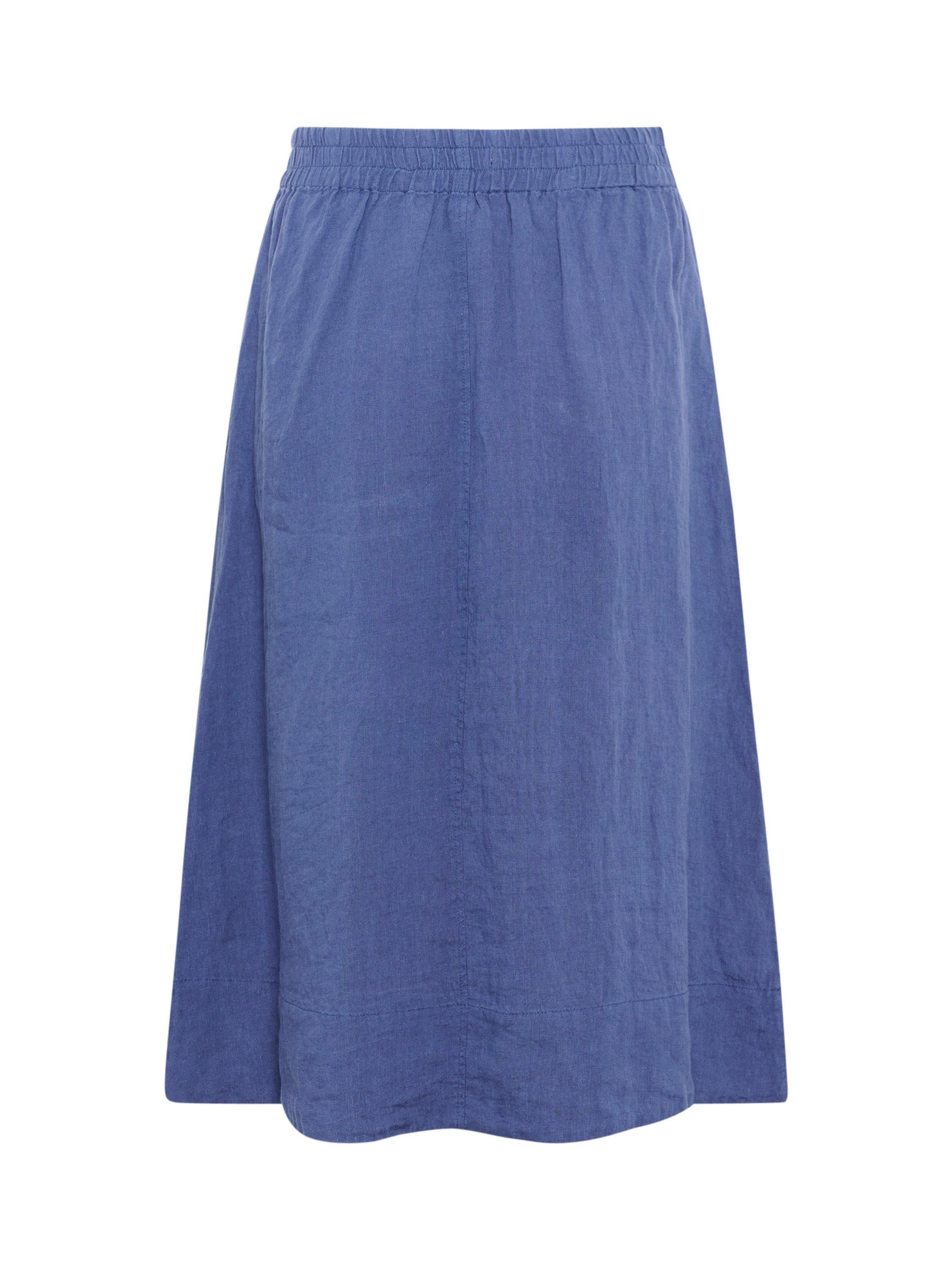 Product image 6 of 6, which shows Part Two Rehana Pure Linen Skirt, Oceana, 8