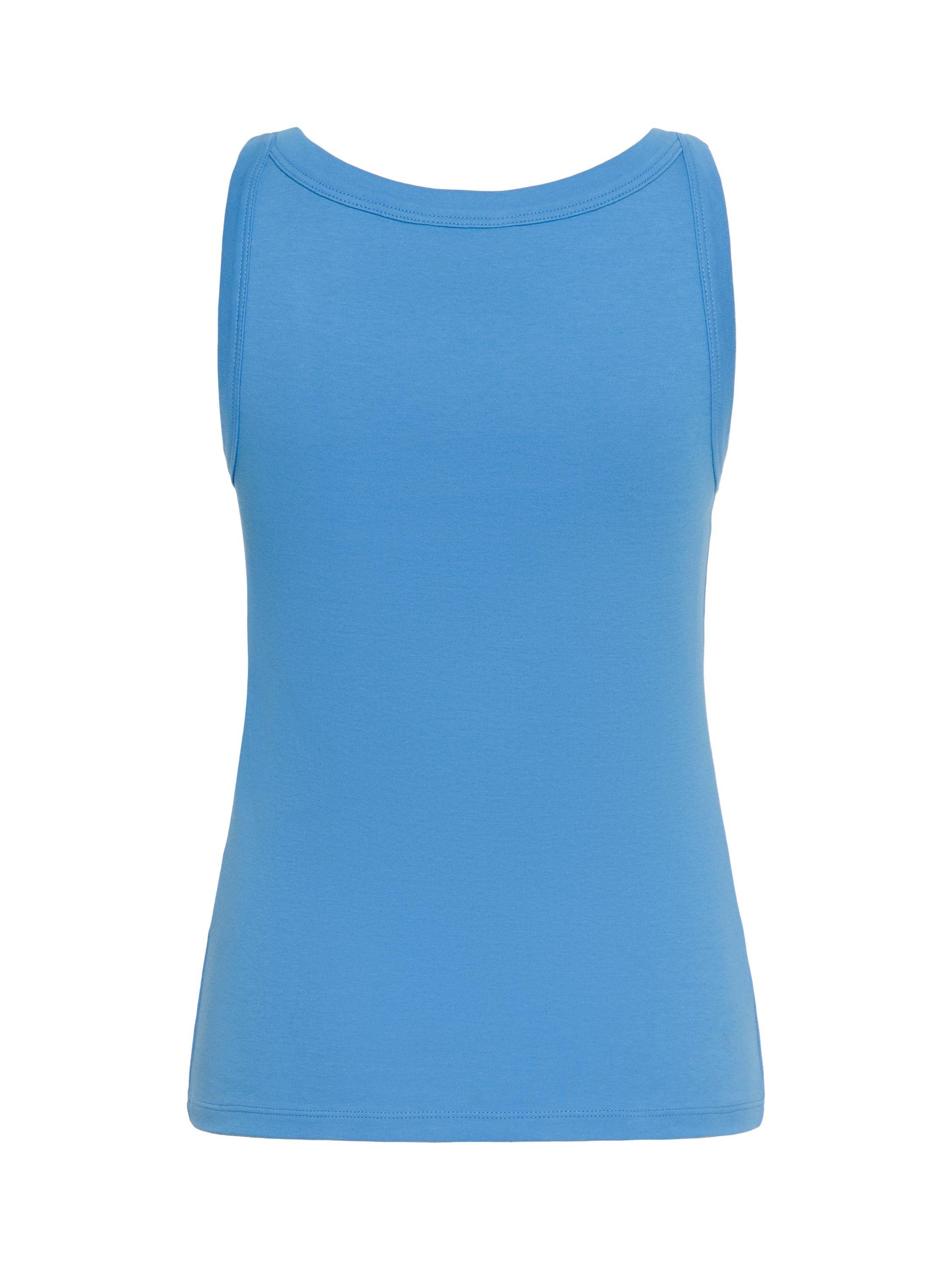 Product image 6 of 6, which shows Part Two Arvida Slim Fit Vest Top, Marina, XS