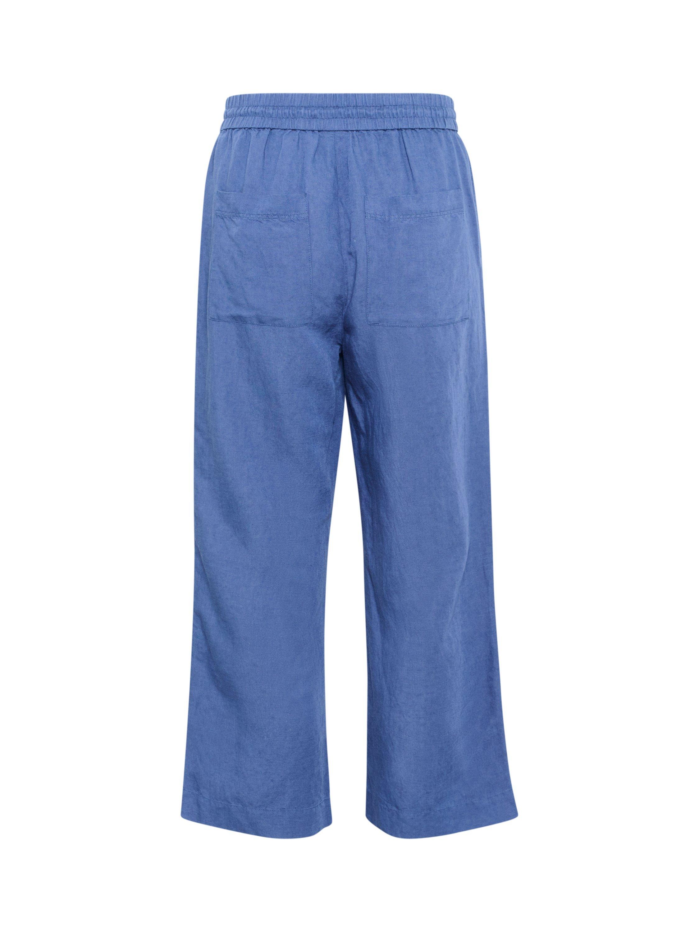 Product image 6 of 6, which shows Part Two Eniolas Linen Blend Trousers, Oceana, 8