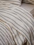 Piglet in Bed Kemptown Stripe Linen Flat Sheet