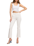 Good American Kick Flare Jeans, Cloud White001
