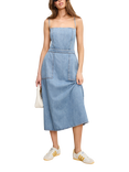Good American Lite Denim Midi Dress, Indigo794